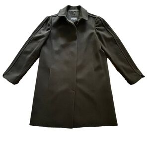 Piazza Sempione made in Italy black wool and cashmere button up jacket EU 46